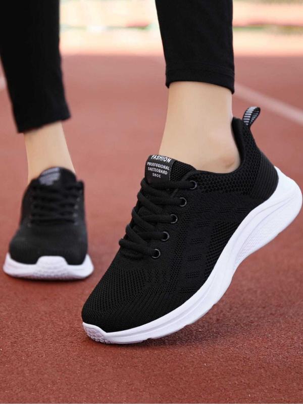 Women's Summer 2024 Lace-up Sneakers, Breathable Mesh Running Shoes, Casual Comfortable Lightweight Sports Shoes, Walking Summer Shoes for Daily Back To School Wear