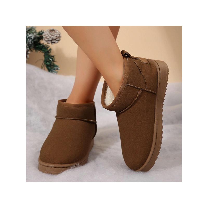 Women's Classic Snow Boots Padded Thickened Non-Slip Waterproof Cotton Shoes Short Boots Winter