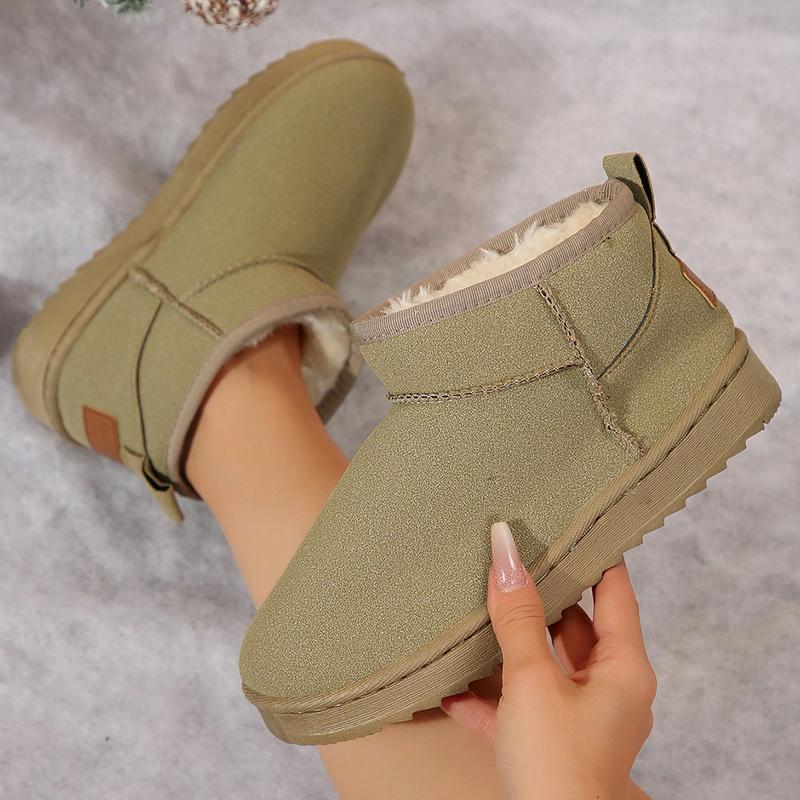 Women's Classic Snow Boots Padded Thickened Non-Slip Waterproof Cotton Shoes Short Boots Winter