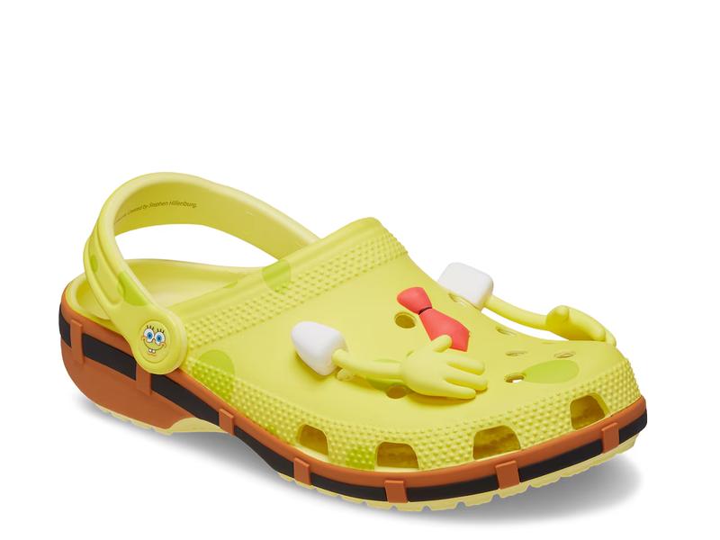 Crocs Spongebob Classic Clog - Color: Banana Yellow - Width: Medium