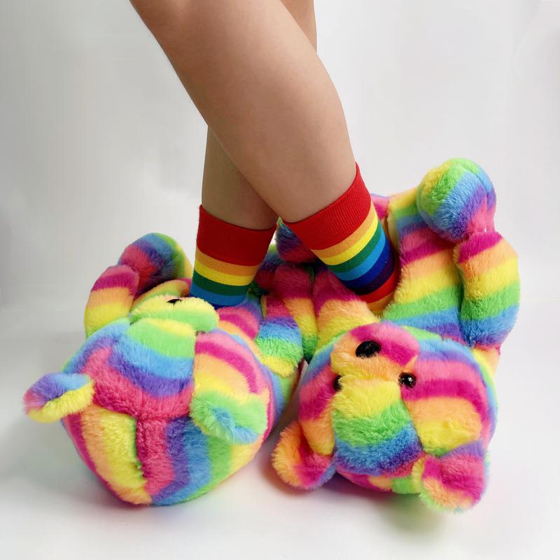 shoes for Women Cotton Plush adult Slipper bear slippers House slippers