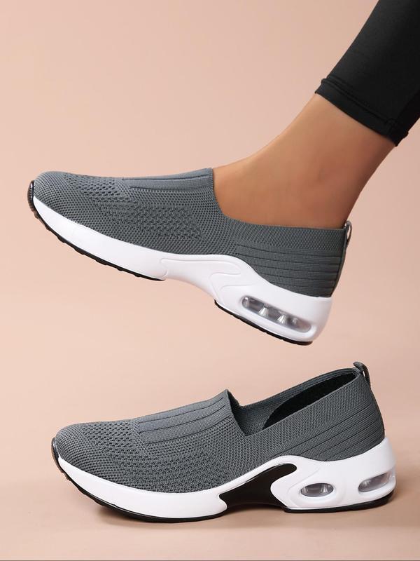 Women's Fashionable Mesh Breathable Lightweight Sneakers, Casual Comfortable Sports Running Shoes, All-match Round Toe Slip on Shoes for Daily Wear