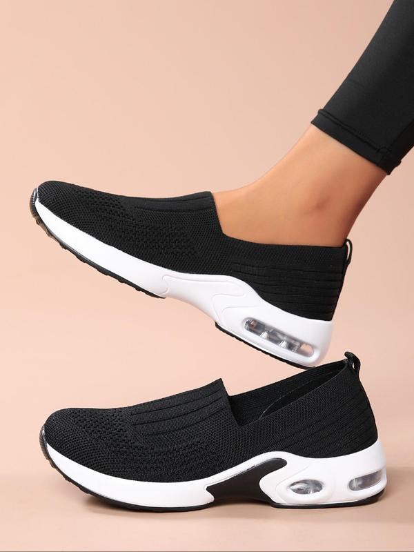 Women's Fashionable Mesh Breathable Lightweight Sneakers, Casual Comfortable Sports Running Shoes, All-match Round Toe Slip on Shoes for Daily Wear