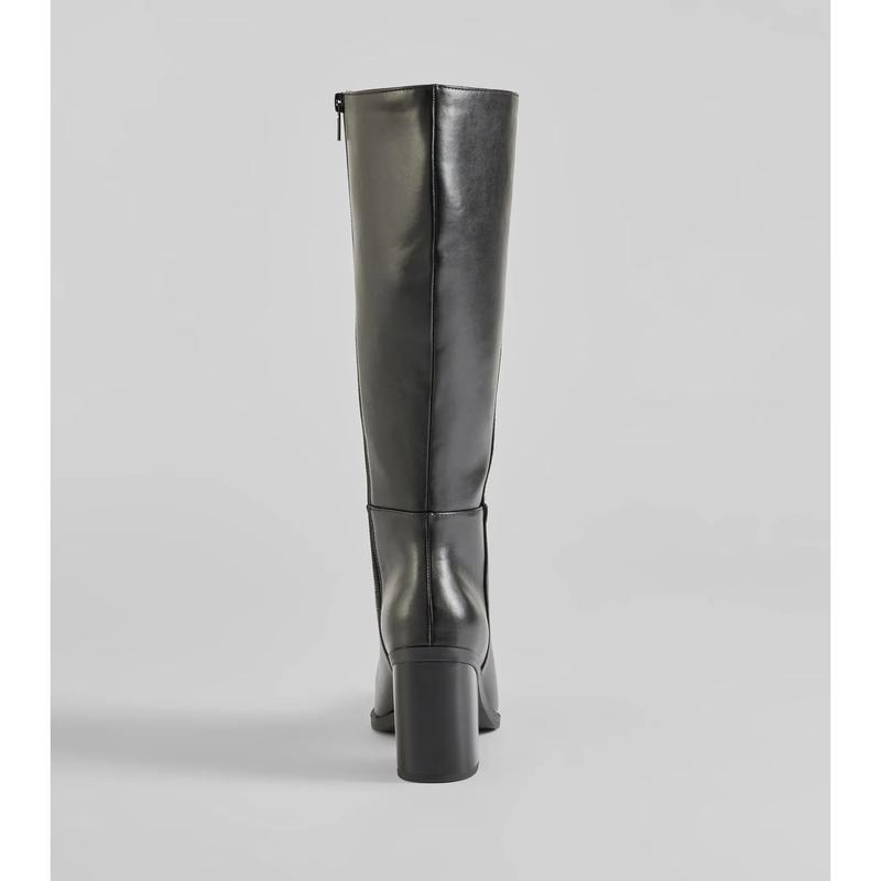 High Fashion Under-The-Knee Faux Leather Boots