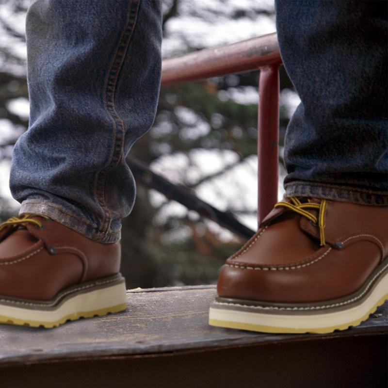 HANDPOINT 82994 Men's Soft Toe Leather Oxford Work Shoe - Brown Regular price $85.99