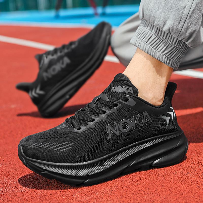 New Fashion Men's Thick Bottom Running Tide Shoes Breathable Mesh Sneaker Marathon Outdoor Running plus Size Men's Shoes