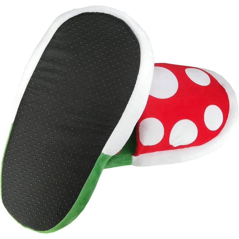 Piranha Plants Plush Funny Slippers Loafer with Pipe Pot Holder Funny Gifts for Women Mens Teens (Piranha Plants) Footwear Shoe