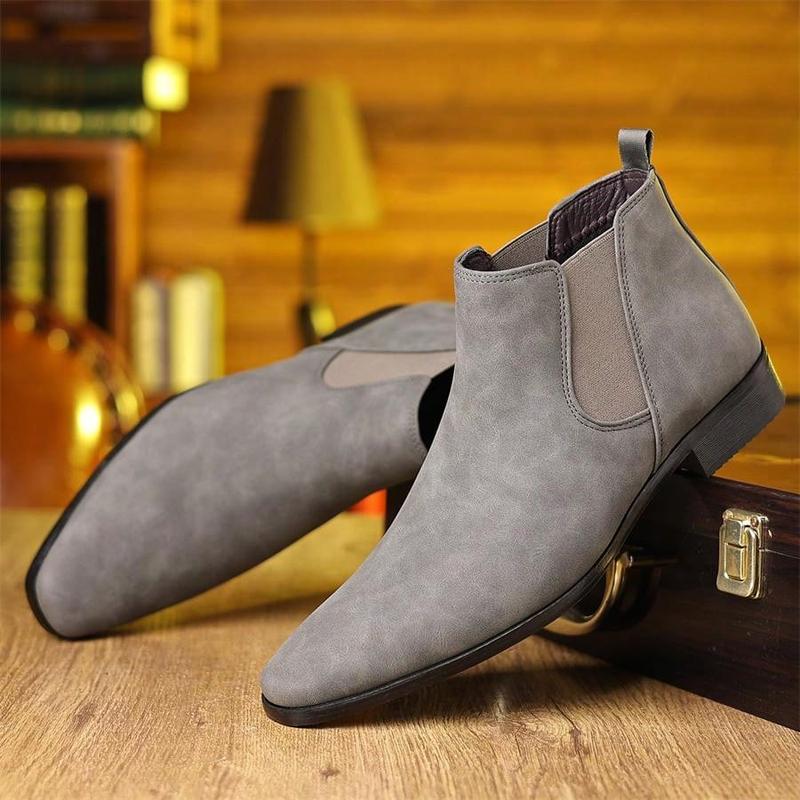 Men's Chelsea Boots, British Retro Short Boots, Casual Men's Shoes, Suitable For Outdoor Leisure, Business Parties, Daily Life