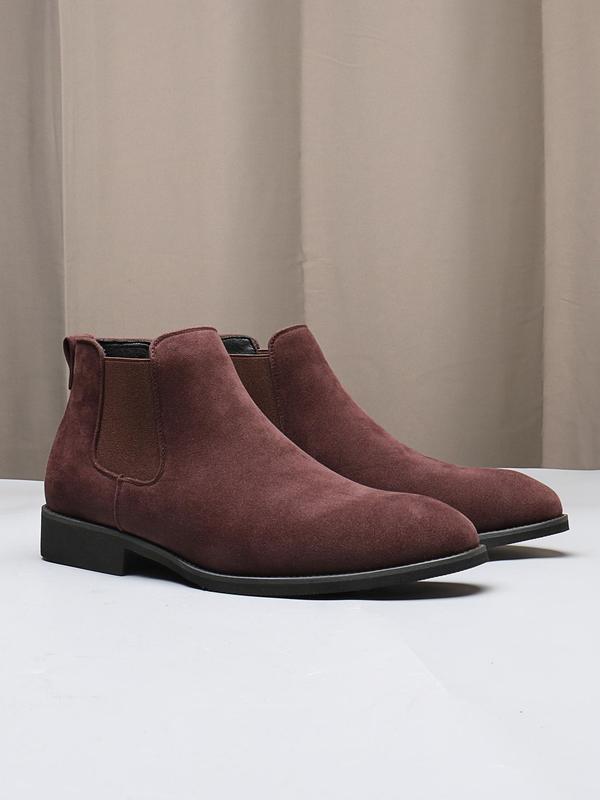 Men's Fashionable Solid Color Chelsea Boots, Casual Comfortable Ankle Boots for Daily Wear, Fashion Shoes for Party, Daily Wear