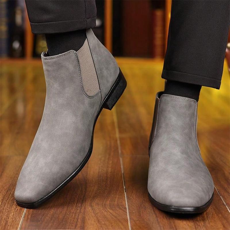 Men's Chelsea Boots, British Retro Short Boots, Casual Men's Shoes, Suitable For Outdoor Leisure, Business Parties, Daily Life