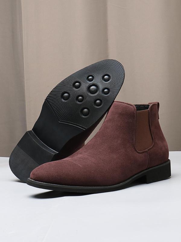 Men's Fashionable Solid Color Chelsea Boots, Casual Comfortable Ankle Boots for Daily Wear, Fashion Shoes for Party, Daily Wear