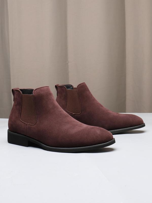 Men's Fashionable Solid Color Chelsea Boots, Casual Comfortable Ankle Boots for Daily Wear, Fashion Shoes for Party, Daily Wear