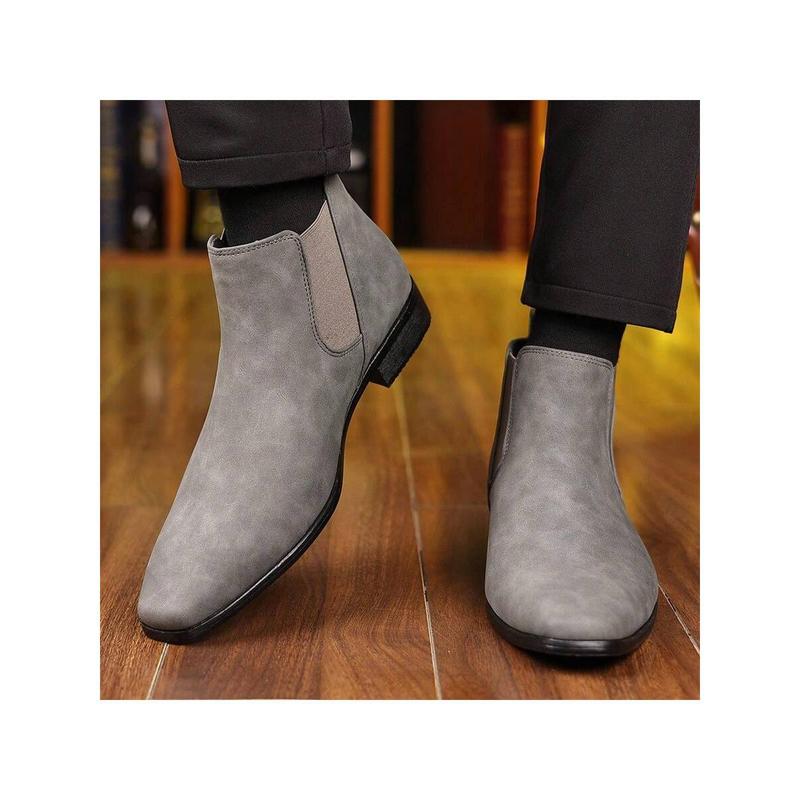 Men's Chelsea Boots, British Retro Short Boots, Casual Men's Shoes, Suitable For Outdoor Leisure, Business Parties, Daily Life