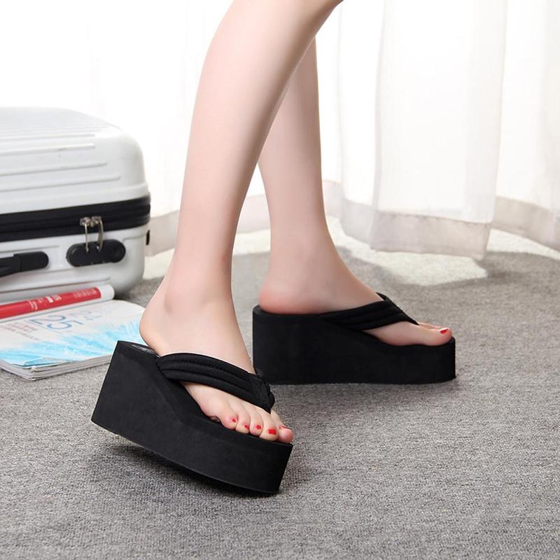 Shoes Slipper Women Slipsole Platform Shoes Summer Beach Flip Flops For Women Rainbows Non Slip Flip Flops Women Memory Foam Women's Cartoon