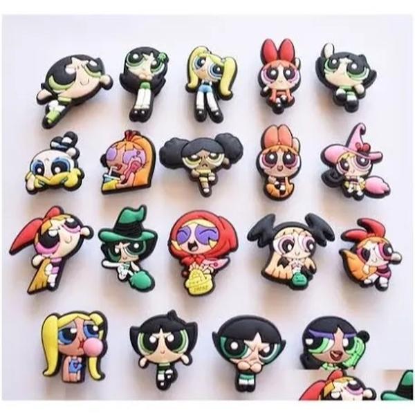 Power Puff Girls Shoe Charms for Shoe Decoration - Footwear croc charm