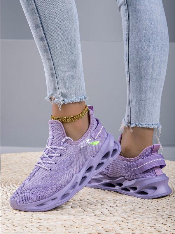 Women's Fashionable Lace Up Low Top Sneakers, Girl Training Footwear, Casual Comfortable Breathable Running Sports Shoes, All-match Round Toe Chunky Sneakers for Daily Wear