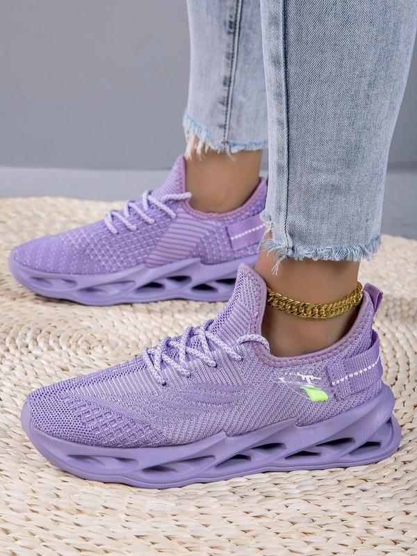 Women's Fashionable Lace Up Low Top Sneakers, Girl Training Footwear, Casual Comfortable Breathable Running Sports Shoes, All-match Round Toe Chunky Sneakers for Daily Wear