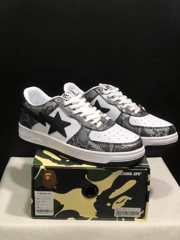 Bape A BATHING APE STA Multi style logo retro low top trendy casual board shoes for men and women