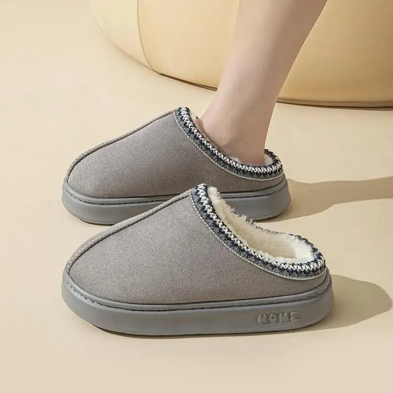 Women's Fluffy Slippers - Plush Winter Designer Shoes for House - Large Size - Girl, Walking Shoes Casual Soft Comfort Flipflop Footwear Rubber