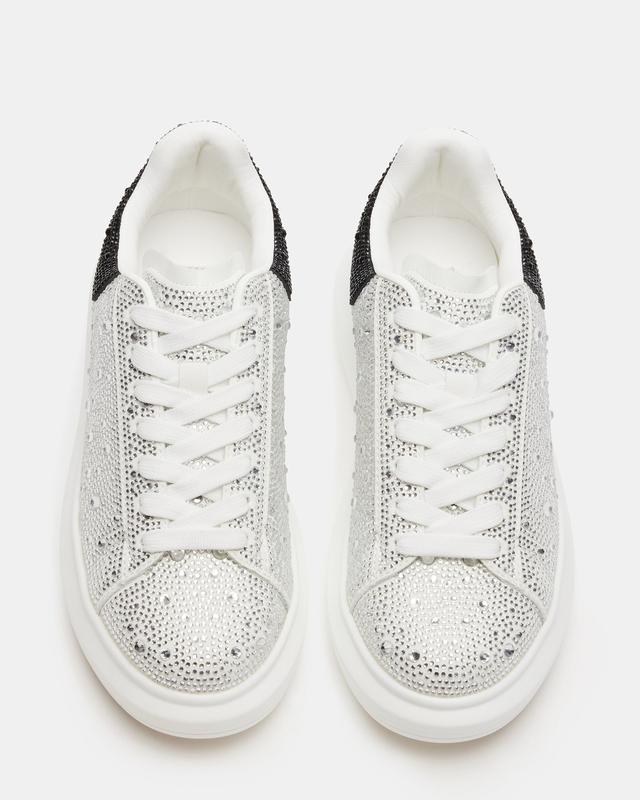 Steve Madden GASP SILVER MULTI RHINESTONES Sneakers