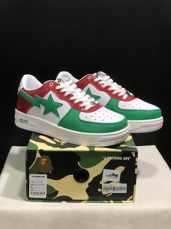 Bape A BATHING APE STA Multi style logo retro low top trendy casual board shoes for men and women