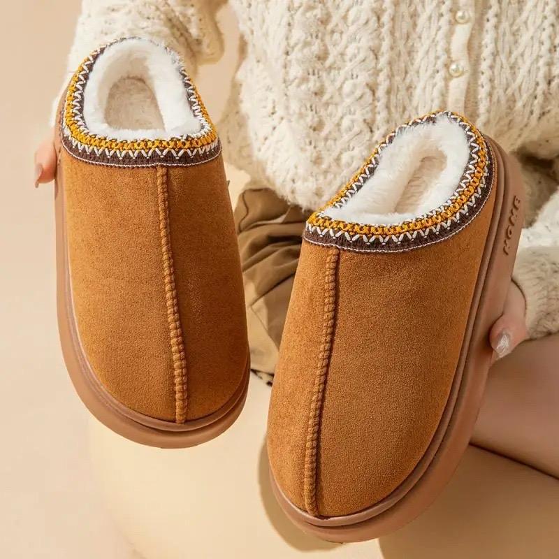 Women's Fluffy Slippers - Plush Winter Designer Shoes for House - Large Size - Girl, Walking Shoes Casual Soft Comfort Flipflop Footwear Rubber