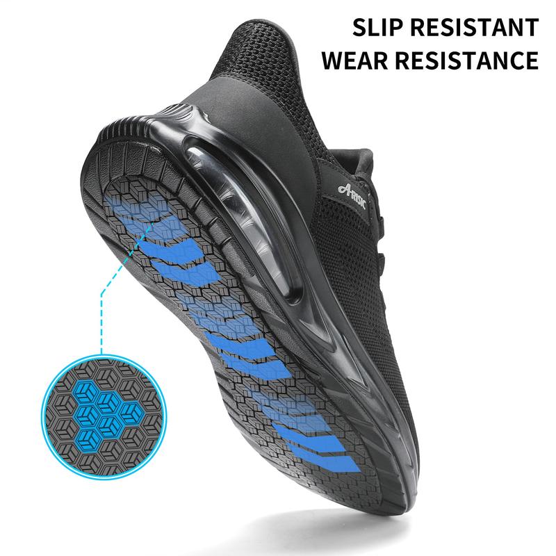 Non Slip Work Shoes Waterproof SRC Oil Resistant 4-Way Stretch Mesh Comfort Chef Footwear