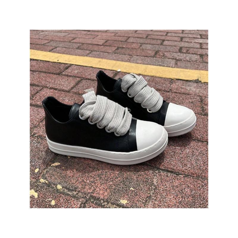 Low-Top Lace-Up Round Toe Chunky Sole Casual Athletic Sneakers