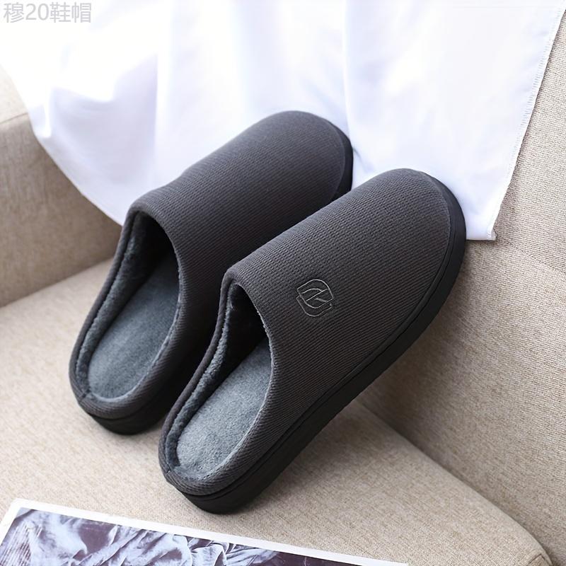 Unisex Memory Foam Warm Plush Cozy Slip On Casual Couple Slippers, House Shoes, Valentine's Day Footwear Flipflop