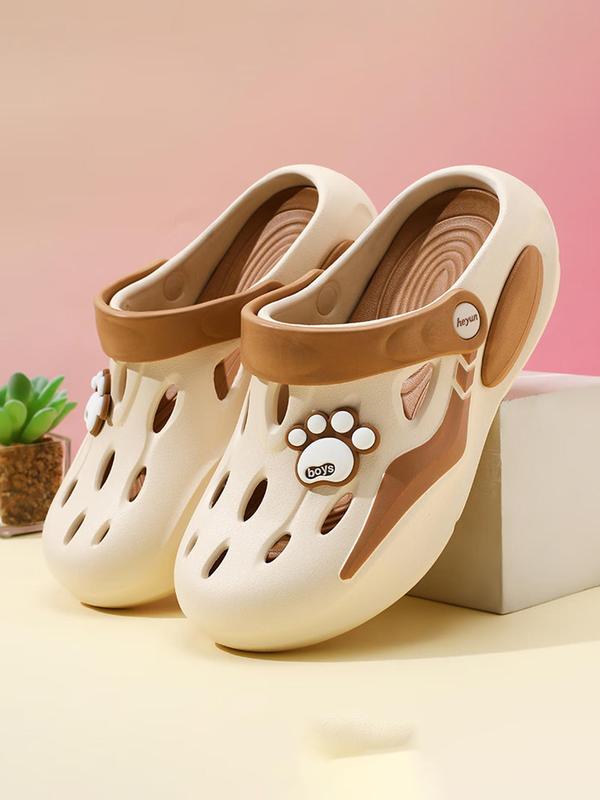 Women's Cartoon Paw Design Clogs, Casual Comfortable Anti-slip Outdoor Slippers, Female All-match Minimalist Clogs for Summer for Women & Girls