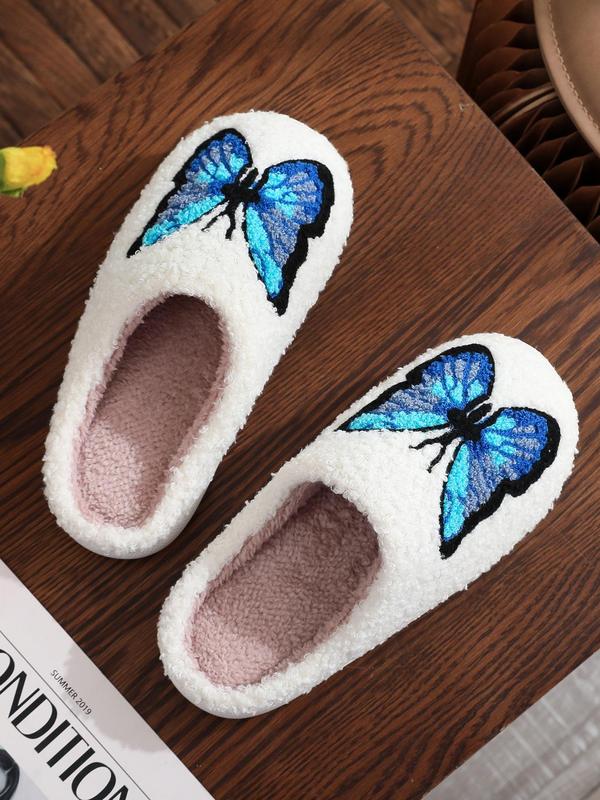 Women's Cute Cartoon Pattern Plush Slippers, Casual Soft Comfortable Home Slippers, Warm Slippers for Indoor & Outdoor Use for Fall & Winter