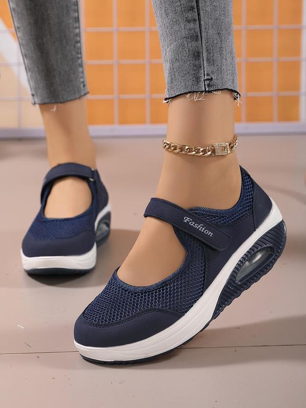 Women's Summer 2024 Letter Pattern Low Top Sneakers for Beach Holiday Vacation, Round Toe Slip on Shoes for Outdoor, Breathable Non-slip Walking Shoes