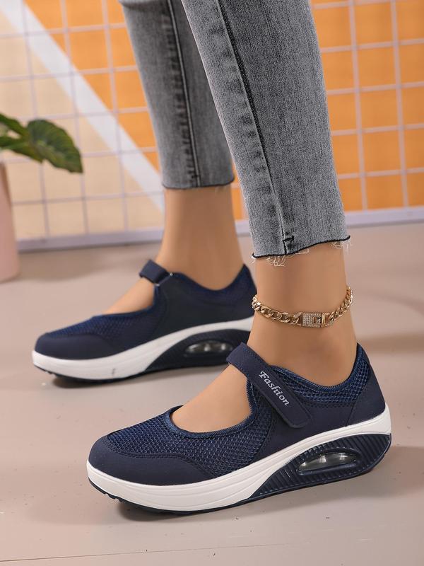 Women's Summer 2024 Letter Pattern Low Top Sneakers for Beach Holiday Vacation, Round Toe Slip on Shoes for Outdoor, Breathable Non-slip Walking Shoes