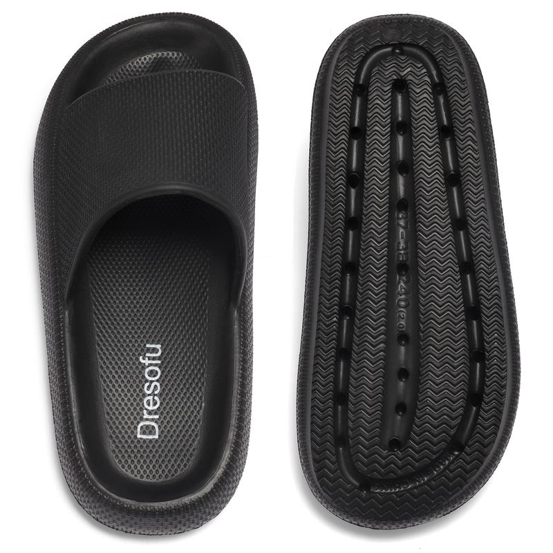 Women Men Cloud Slippers Non-Slip Cushioned Pillow Sandals with Thick Sole for Shower Bathroom Indoor Use Footwear Flipflop