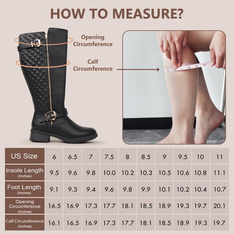 Women's Extra Wide Calf Knee High Riding Boots Retro Double Buckle Chic Style Fall Boots