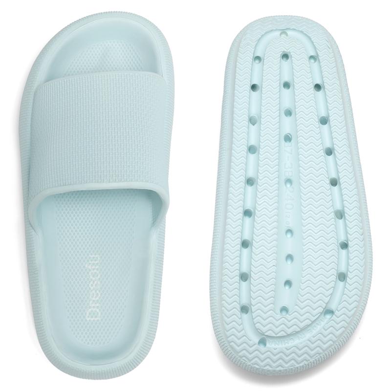 Women Men Cloud Slippers Non-Slip Cushioned Pillow Sandals with Thick Sole for Shower Bathroom Indoor Use Footwear Flipflop