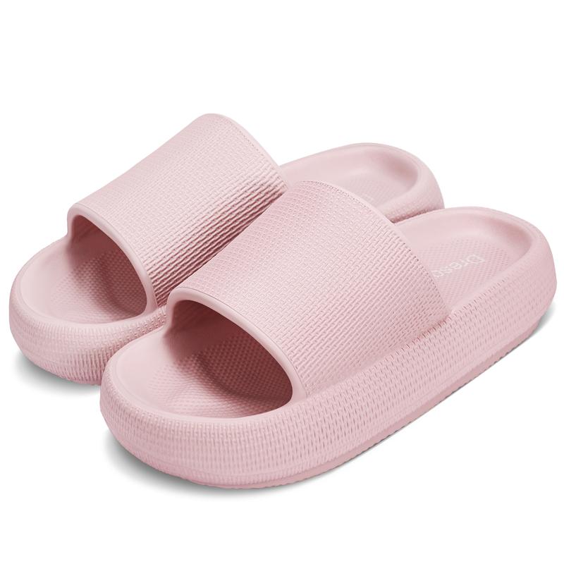 Women Men Cloud Slippers Non-Slip Cushioned Pillow Sandals with Thick Sole for Shower Bathroom Indoor Use Footwear Flipflop