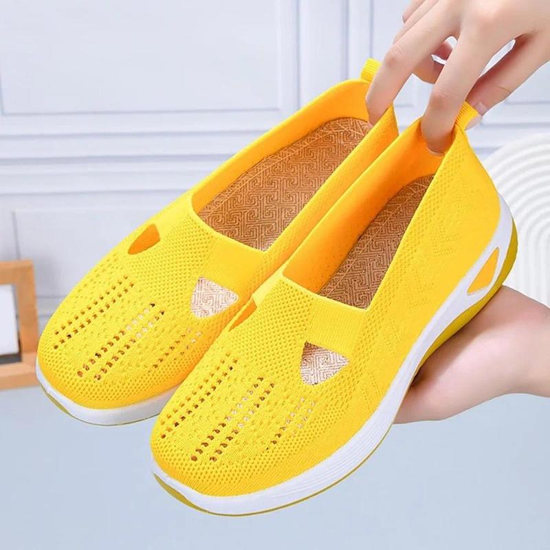 Orthopedic Shoes for Women Walking Shoes Slip On Arch Support Memory Foam Breathable Sneakers Summer Comfortable Casual Trainers