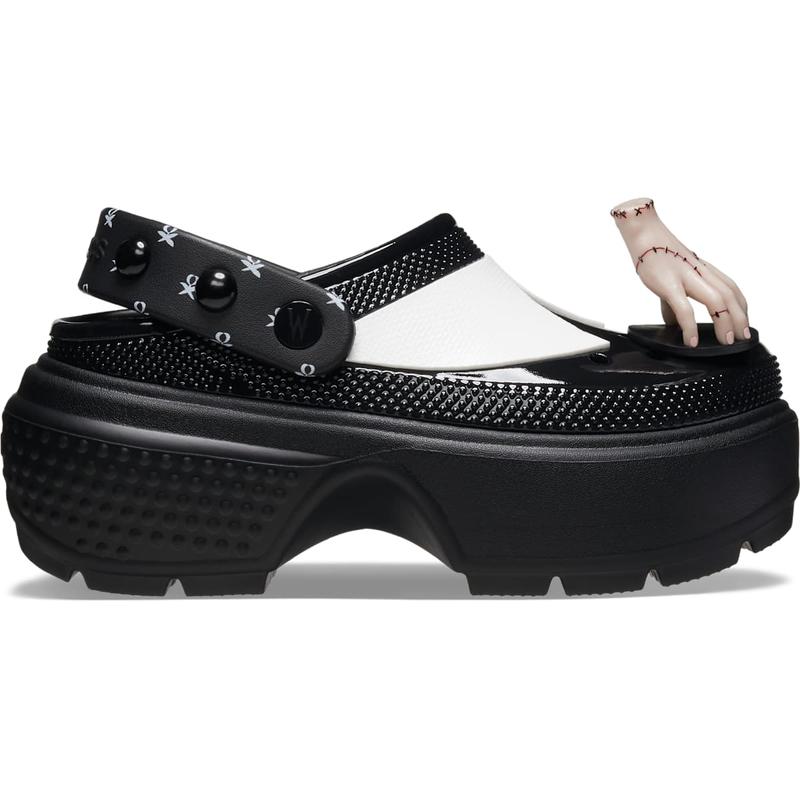 Crocs Unisex Adult Wednesday Addams Stomp Platform Clogs, Slip On Platform Shoes for Women and Men