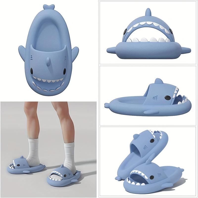 Cloud Shark Cartoon Slides, EVA Summer Soft Sole Non-slip Home Slides, Shower & Beach Sandals