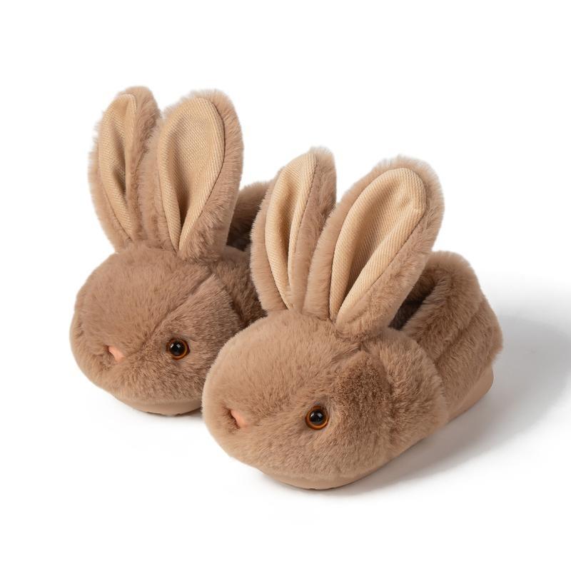 Slippers House Shoes Cute with Bunny Design Plush Indoor Slippers Non-Slip Footwear Women Girl Comfort