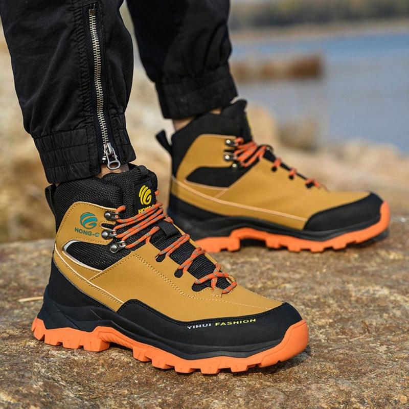 Men's Steel Toe Shoes Waterproof Soft Durable Work Boots Indestructible Comfortable Safety Shoes Anti-Slip Work Shoes