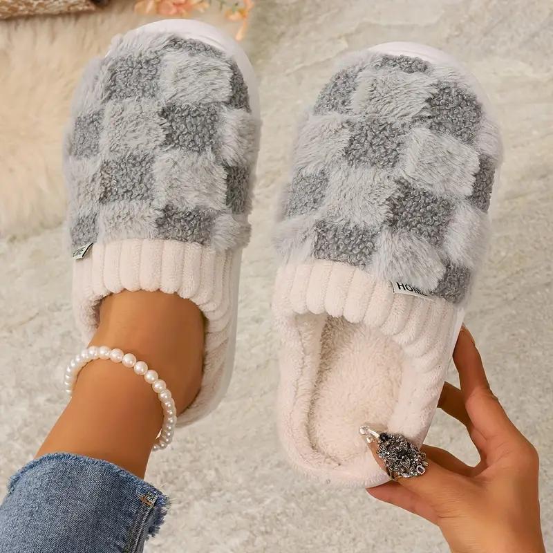 Multiple styles Women's Men's Slippers Cute Home Slippers Winter Fuzzy Memory Foam Fluffy Warm House Shoes