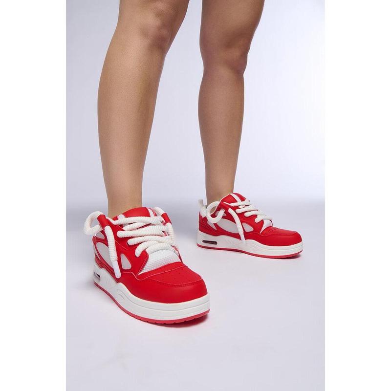 AZALEA WANG CHANTOL RED SNEAKER