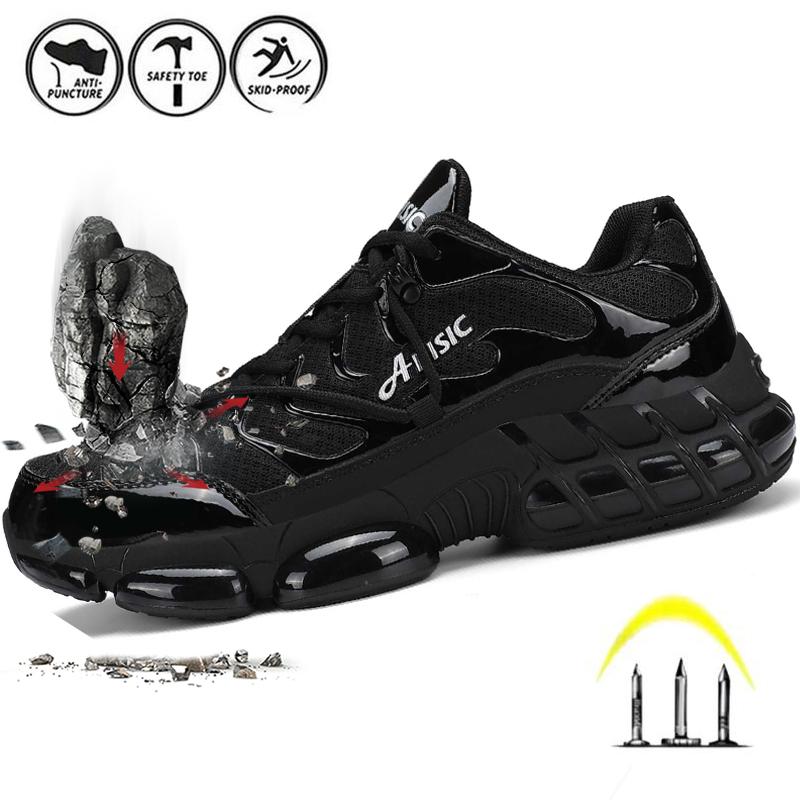 Steel Toe Shoes Men Women Lightweight Safety Composite Toe Shoes Comfortable Walking Sneakers Non Slip Work Shoes Indestructible