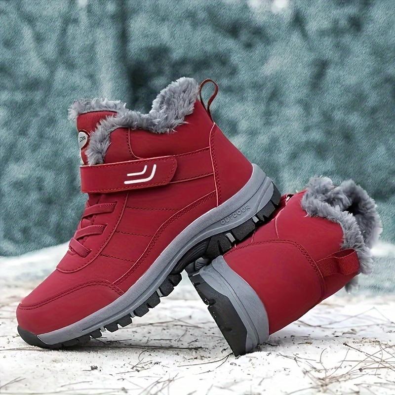 Women's Snow Boots Fur Lined Warm Ankle Boot Waterproof Anti-Slip Winter Outdoor Sports Shoes