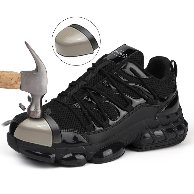 Steel-toed shoes prevent toe injuries, puncture-proof and indestructible, suitable for construction workers and outdoor travel Closed Footwear Comfort safety boot