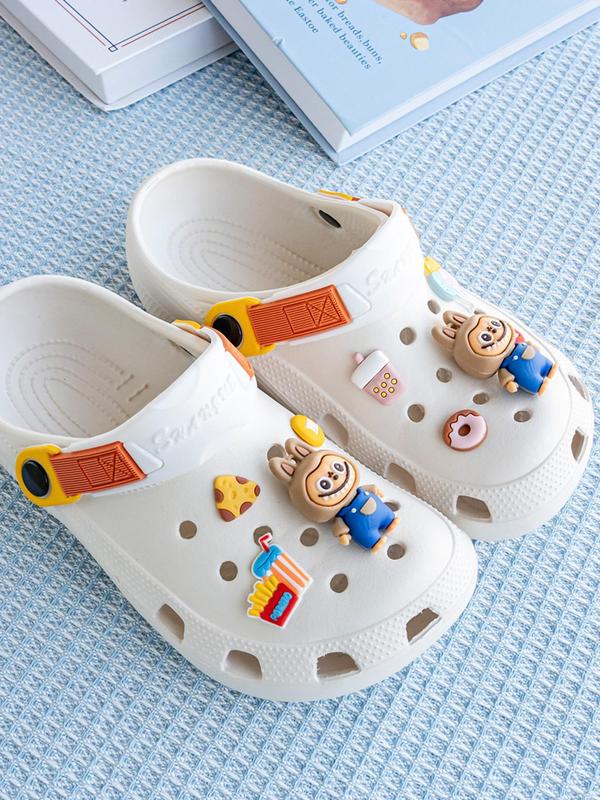 Women's Cute Cartoon Design Clogs, Casual Comfortable Breathable Clogs, Fashionable Shoes for Indoor & Outdoor Wear