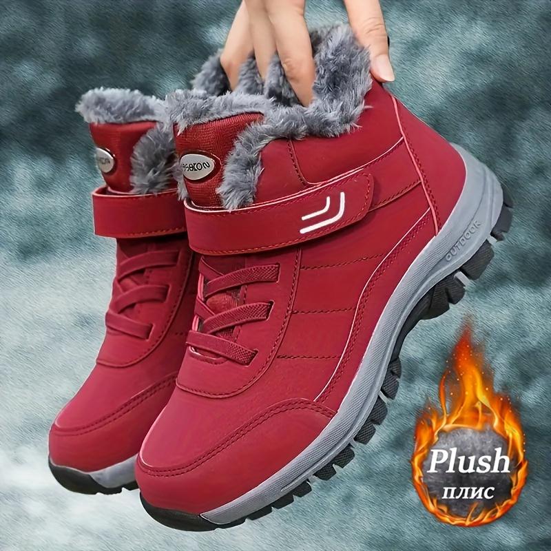 Women's Snow Boots Fur Lined Warm Ankle Boot Waterproof Anti-Slip Winter Outdoor Sports Shoes