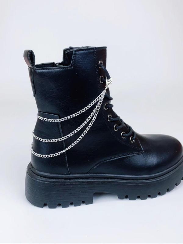 Punk Style Layered Chain Shoes Decorations, Fashionable Shoes Decorations for Women & Men, Trendy All-match & Exquisite Shoes Decorations for Birthday Gift